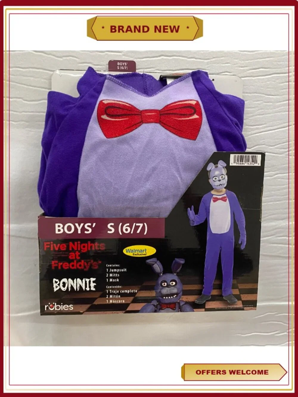 Five Nights at Freddy's Bonnie Costume Kids Size L